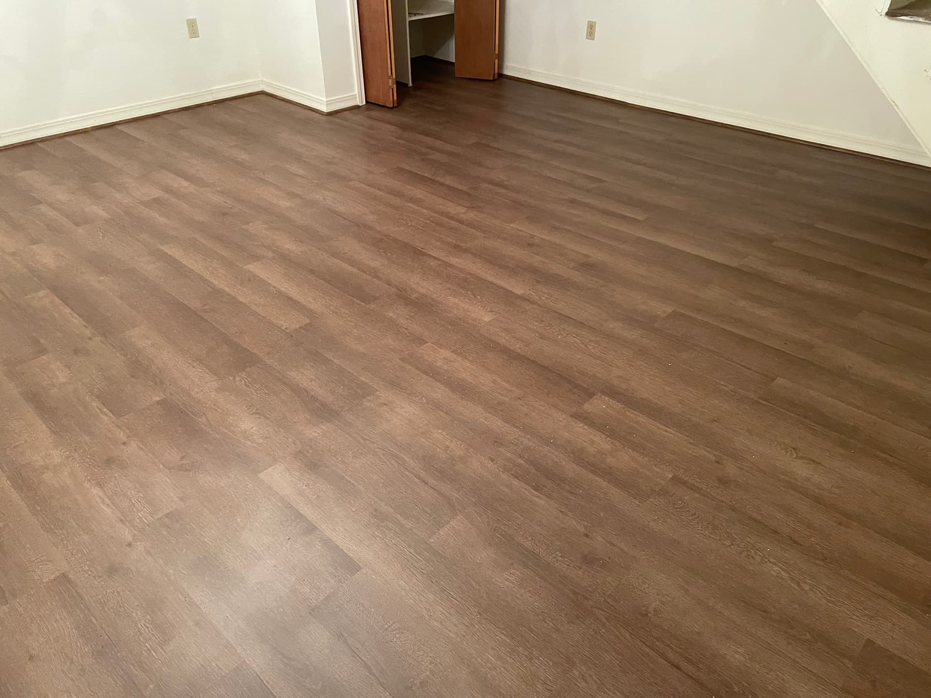 Finished basement living space
